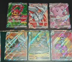 X6 Full Art Ex Pokemon Cards Lot Bundle Reshiram Ex Clefairy EX Paldean Fates Nm - Image 1