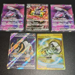 X5 Full Art Ex Pokemon Cards Nm/M Illustration Rare Revaroom Genesect EX Gold Ex - Image 1