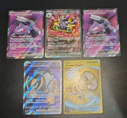 X5 Full Art Ex Pokemon Cards Nm/M Illustration Rare Revaroom Genesect EX Gold Ex - Image 2