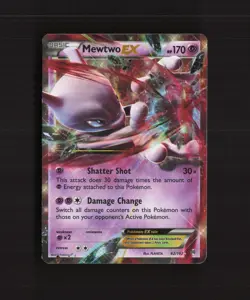 Mewtwo EX 62/162 XY Breakthrough Ultra Rare Holo Pokemon Card LP - Image 1