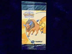 Danone Pokemon Stadium Sealed Tauros 23/40 Vintage Nintendo 2000 Card Attrapez - Image 1