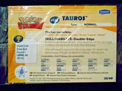 Danone Pokemon Stadium Sealed Tauros 23/40 Vintage Nintendo 2000 Card Attrapez - Image 4