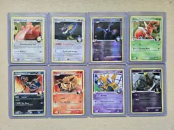 Lot Of 8 Pokemon Cards Platinum 2009 Rising Rivals Supreme Victors - Image 1