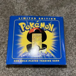 PIKACHU Pokemon 23K Gold Plated Trading Card 1999 Burger King Limited Edition - Image 2