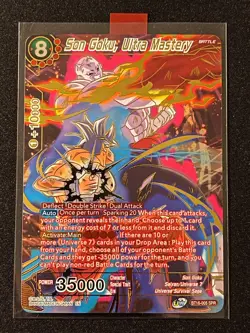 Dragon Ball Super Card Game Son Goku Ultra Mastery Foil Card BT16-05 SPR - Image 1