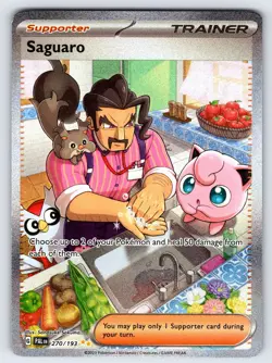 Saguaro 270/193 S&V Paldea Evolved Pokemon Card TCG Full Art Trainer SIR - Nm - Image 1