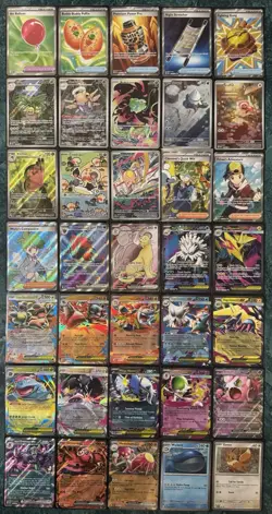 POKEMON MEGA EVOLUTIONS FULL ART BULBASAUR ILLUSTRATION RARE EX 35 CARD LOT LOOK - Image 1