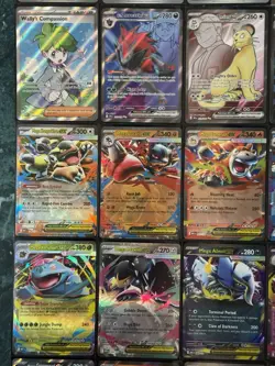 POKEMON MEGA EVOLUTIONS FULL ART BULBASAUR ILLUSTRATION RARE EX 35 CARD LOT LOOK - Image 4