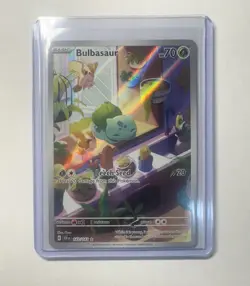 Pokemon TCG Bulbasaur Stellar Crown Illustration Card 143/142 - Image 1