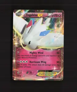 Togekiss EX 83/122 XY Breakpoint Ultra Rare Holo OFFCENTER Pokemon Card LP - Image 1