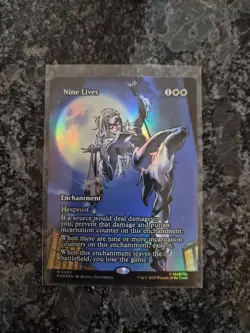 Nine Lives Borderless Poster FOIL NM Marvel Spiderman MTG MAGIC THE GATHERING - Image 1