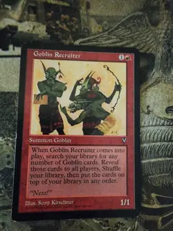 Visions MTG 1 Goblin Recruiter Magic - Image 1