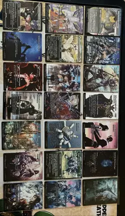 Final Fantasy Magic The Gathering Borderless Uncommon Lot 21x Cards All N/M - Image 1