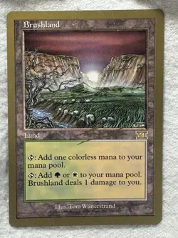 MTG - Brushland - 2000 Nicolas Labarre World Champ - NM - Free Shipping! - Image 1