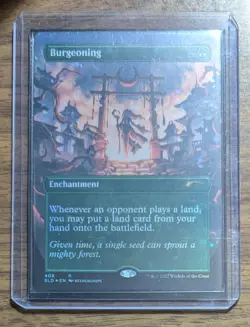 MTG Burgeoning Borderless Foil from Secret Lair Drop NM - Image 2