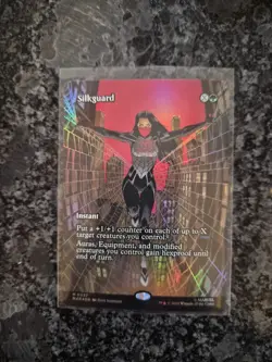 Silkguard (Borderless) 0037 Marvel’s Spider-Man Foil MTG - Image 1