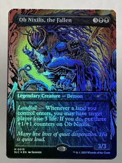 Ob Nixilis, the Fallen Foil, An Encyclopedia of Magic Secret Lair, NM - Image 2