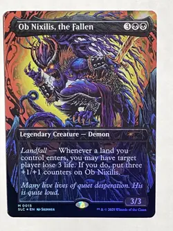 Ob Nixilis, the Fallen Foil, An Encyclopedia of Magic Secret Lair, NM - Image 3