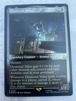 MTG Desmond Miles - Foil Etched, Universes Beyond: Assassin's Creed, Magic - Image 1