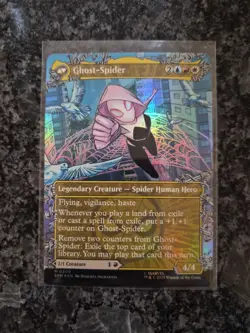 MTG Gwen Stacy Ghost Spider (0209) (Borderless) | NM Foil | Spider-Man - Image 2
