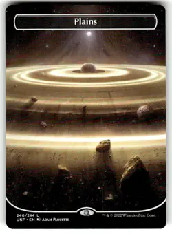 Plains (240) (Borderless) Unfinity Regular MTG NM - Image 1
