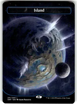 Island (241) (Borderless) Unfinity Regular MTG - Image 1