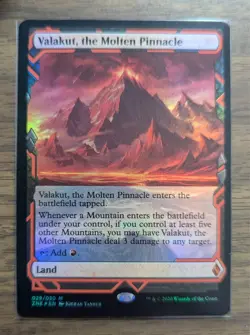 MTG Valakut, the Molten Pinnacle Foil from Zendikar Rising Expeditions NM - Image 1