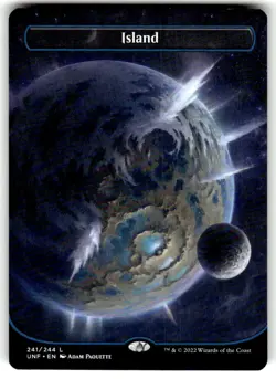 Island (241) (Borderless) Unfinity Regular MTG NM - Image 1
