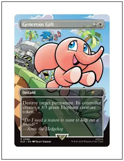 Magic the Gathering Secret Lair Sonic Generous Gift 2088 Non Foil - Image 1