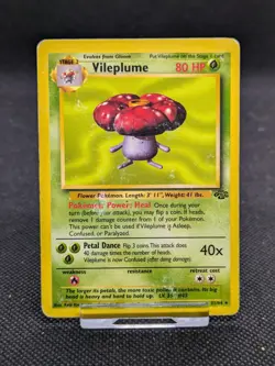 Vileplume 31/64 Non Holo Jungle Set Rare Pokemon Card WOTC Played - Image 1
