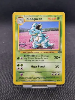 Nidoqueen 23/64 Non Holo Jungle Set Rare Pokemon Card WOTC Played - Image 1