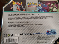 Pokemon TCG: Paldea Partners Meowscarada EX Tin - 5 Packs, Promos - Image 2