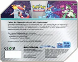 Pokemon TCG: Paldea Partners Meowscarada EX Tin - 5 Packs, Promos - Image 5