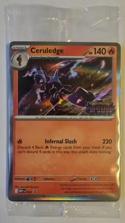 Pokemon Sealed Prerelease Promos Staff Set of 4 Phantasmal Flames - Image 1