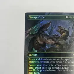 Savage Order - Jurassic Park: Universes Beyond Foil - Sorcery Green Rare MTG - Image 2