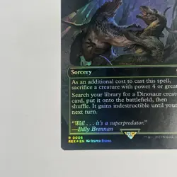 Savage Order - Jurassic Park: Universes Beyond Foil - Sorcery Green Rare MTG - Image 3
