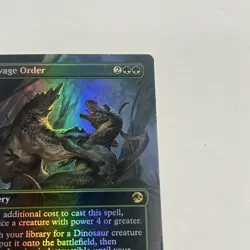 Savage Order - Jurassic Park: Universes Beyond Foil - Sorcery Green Rare MTG - Image 5