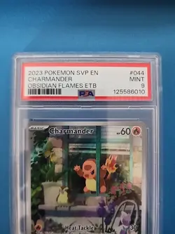 PSA 9 - 2023 Pokemon Obsidian Flames CHARMANDER Black Star Promo #044 - Image 2