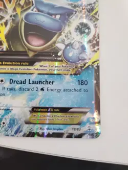 Pokemon TCG Mega Blastoise EX 18/83 Ultra Rare Near Mint Condition - Image 5