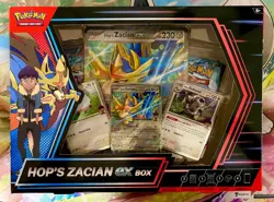 Pokemon TCG: Scarlet &Violet Hop's Zacian EX Box New Factory Sealed 4 Packs - Image 1