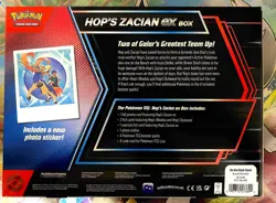 Pokemon TCG: Scarlet &Violet Hop's Zacian EX Box New Factory Sealed 4 Packs - Image 2