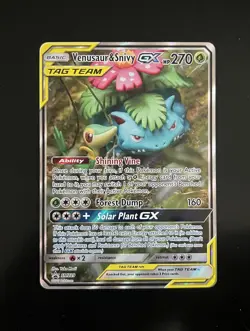 Venusaur & Snivy GX SM229 Tag Team Pokemon SM Black Star Promo AND 236 Set - Image 5
