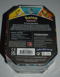 Pokemon TCG: Eevee Evolutions Tin - Flareon V New Factory Sealed - Image 3