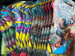 Pokemon TCG 4 Mega Evolution Sleeved Booster Packs New 4 Art Sets - Image 2