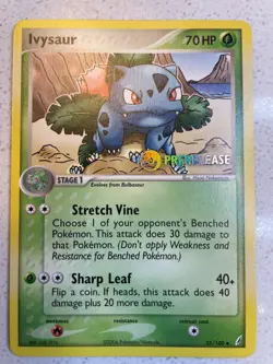 Pokemon Ivysaur 35/100 Pre-Release (Ex Crystal Guardians) Near Mint - Image 1
