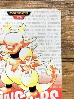 Pokemon Carddass Magmar No.126 Bandai Pocket Monsters Red ver. 1996 - Image 4
