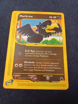 Pokemon Murkrow 79/144 Skyridge Set Regular LP - Image 1