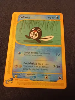 Pokemon Poliwag 87/144 Skyridge Set Regular LP - Image 1