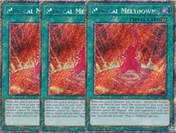 3x Yu-Gi-Oh! Magical Meltdown RA04-EN280 Platinum Secret Rare Playset - Image 1