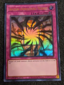 Yu-Gi-Oh! TCG, Shadow-Imprisoning Mirror, MAMA-EN097 1st Ed. Ultra Rare - Image 1